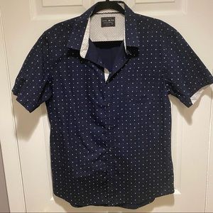 Level Ten Short Sleeve Button Down Shirt Size L